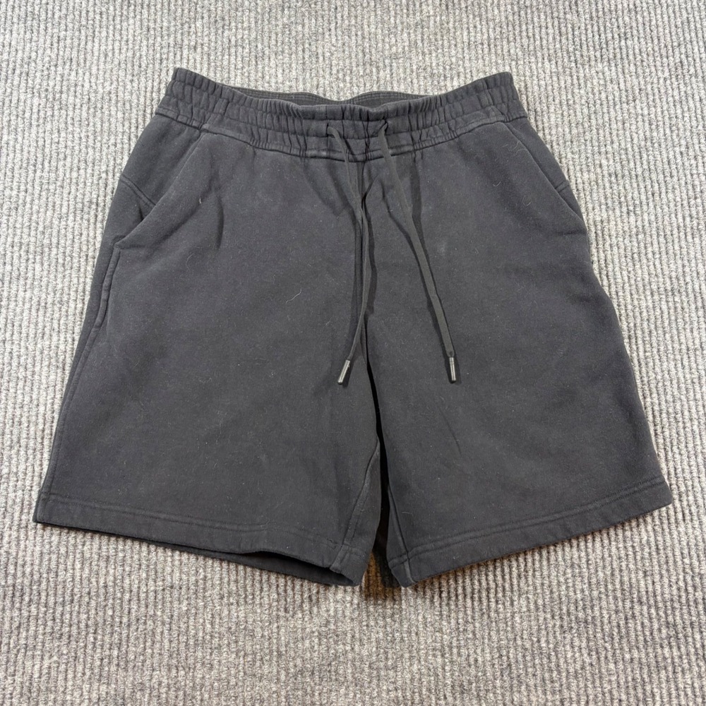 Lululemon Scuba High Rise Short 5 Black Cotton Fleece‎ LW7BXKS Size 6